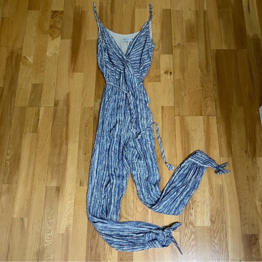 Dress Forum Herringbone Ankle Tie Jumpsuit
